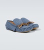 Denim moccasins