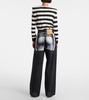 Trompe l'oeil wide-leg jeans