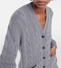 Napier cable-knit cashmere cardigan