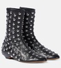 Apollo studded leather booties