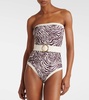 Whitney zebra-print swimsuit