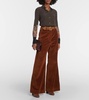 Cotton corduroy wide pants