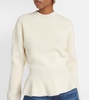 Peplum wool sweater