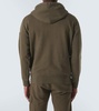 Lens cotton fleece hoodie