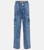 Viamao straight cotton chambray pants