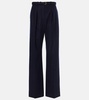 Edward wool and cashmere wide-leg pants