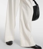 Linen-blend wide-leg pants