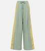 Cotton jersey wide-leg sweatpants