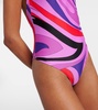 Printed lycra one piece swimsuit