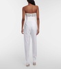 Bridal slim wool-blend pants