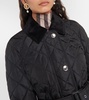 Quilted belted jacket