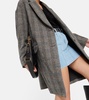 Limiza herringbone oversized wool coat