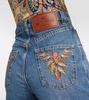 Embroidered flared jeans