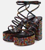 Holly Evita embellished leather sandals