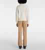 Elana jacquard wool-blend half-zip sweater