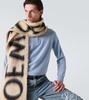 Intarsia wool-blend scarf