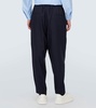 Wool straight pants