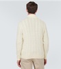 Cable-knit wool and cashmere sweater