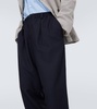 Wool straight pants