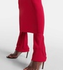 High-rise jersey skirt pants