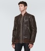 Leather and shearling jacket