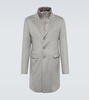 Convertible cashmere coat