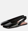 Ane patent leather slingback flats