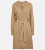 Linen shirt dress