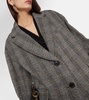 Limiza herringbone oversized wool coat