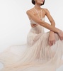 Bridal silk chiffon gown