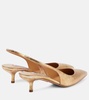 Purist 50 metallic leather slingback pumps