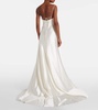 Bridal Kaia wool and silk satin gown