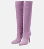 105 suede knee-high boots