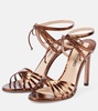 Angelica 105 snake-effect leather sandals