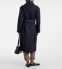 Yudaki wool, cotton, and cashmere coat