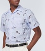 Highlife floral cotton-blend bowling shirt