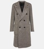 Herwin herringbone linen and cashmere coat