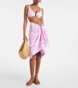 Pareo floral beach cover-up