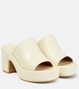 Dodie leather platform mules