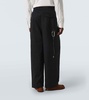 Low-rise cotton wide-leg pants