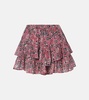 Jocadia printed cotton voile shorts