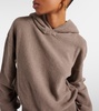 Cocooning cotton and cashmere-blend hoodie