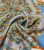 Printed silk scarf