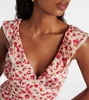 Bruna polka-dot ruffled minidress