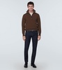 Wool-blend half-zip sweater