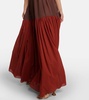 Cutout cotton maxi dress