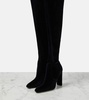 Auteuil 105 velvet over-the-knee boots