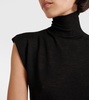 Virgin wool turtleneck sweater