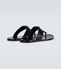 Leather thong sandals