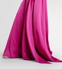 Reda gathered satin gown